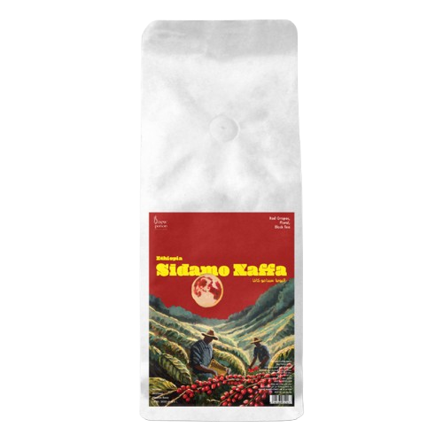 Kava Noir Coffee Ethiopia Sidamo Kafa 1kg
